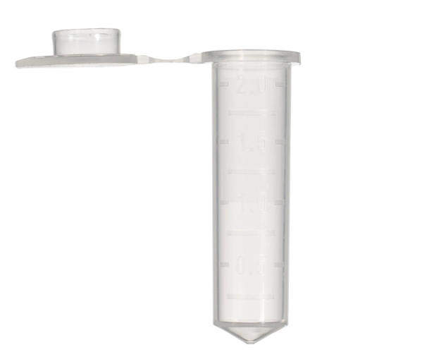 Axygen® 2.0 mL MaxyClear Snaplock微量离心管，聚丙烯，透明，非灭菌，500支/包，10包/箱