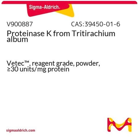 蛋白酶 K 来源于林伯氏白色念球菌
